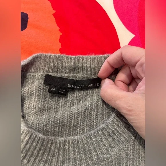 360Cashmere Gray Knit Sweater and Pants Set - Picture 3 of 6